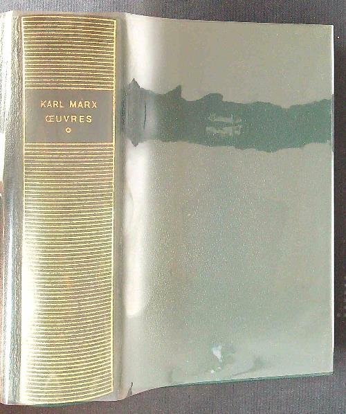 Oeuvres. Economie tome I - Karl Marx - copertina