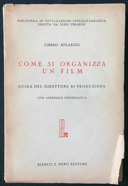 Come si organizza un film - Libero Solaroli - copertina