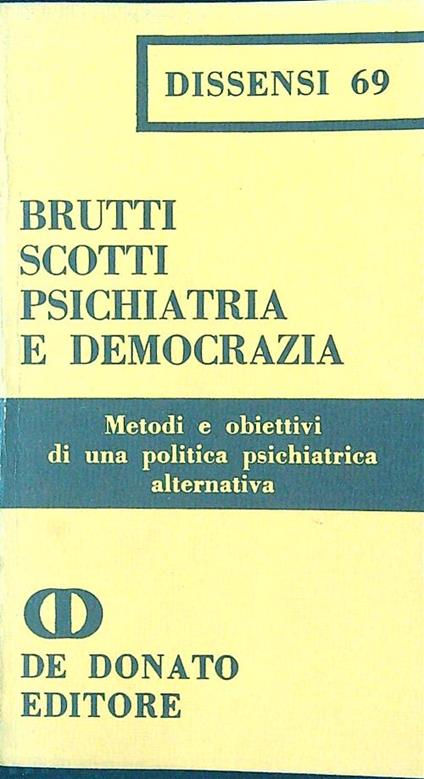Psichiatria e democrazia  - Brutti - copertina