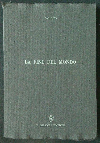 La fine del mondo - Dario Fo - copertina