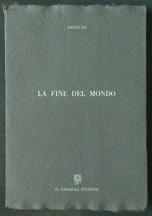 La fine del mondo - Dario Fo - copertina