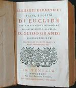 Elementi geometrici piani e solidi di Euclide