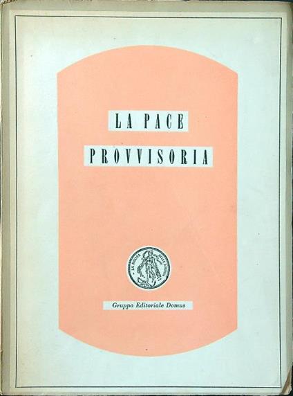 La pace provvisoria - copertina
