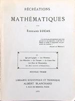 Recreations mathematiques tome II