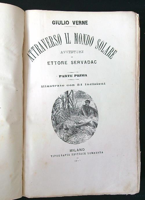 Attraverso il mondo solare. Avventure di Ettore Servadac - Giulio Verne - copertina