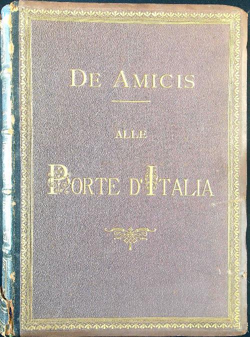 Alle porte d'Italia - Edmondo de Amicis - copertina
