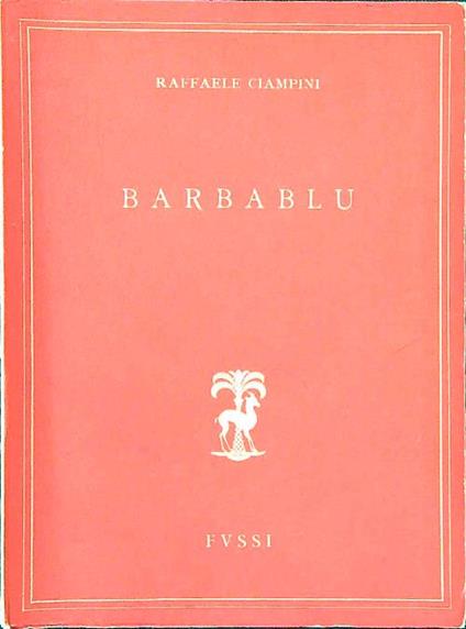Barbablu - Raffaele Ciampini - copertina