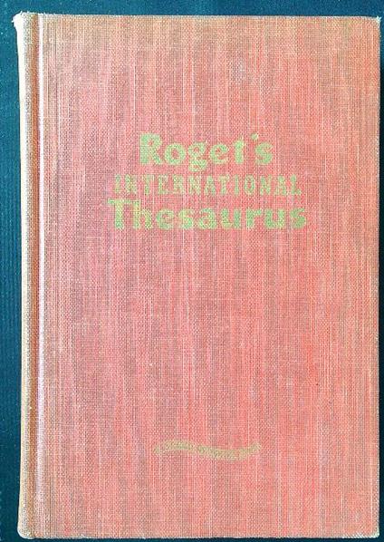 Roget's inernational thesaurus - copertina
