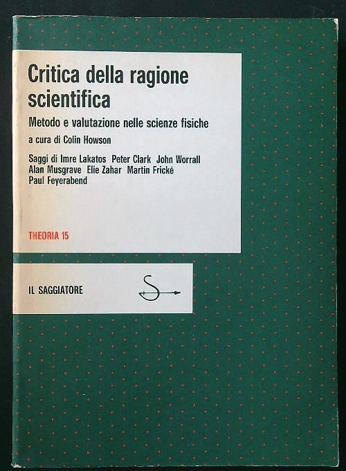 Critica della ragione scientifica - Colin Howson - copertina