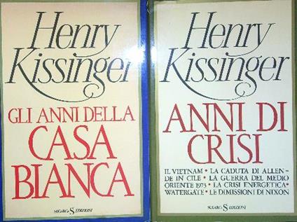 Gli  anni della Casa Bianca 2 vv - Henry Kissinger - copertina
