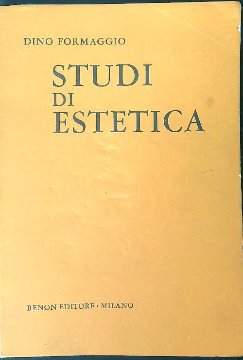 Studi di estetica - Dino Formaggio - copertina