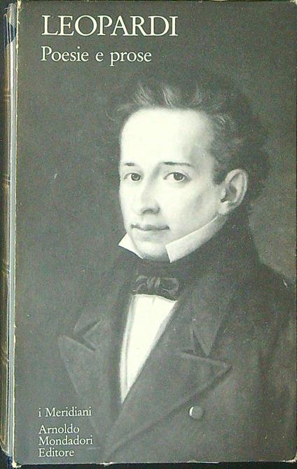 Poesie e prose II - Leopardi - copertina