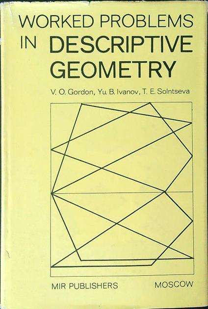 Worked problems in descriptive geometry - copertina