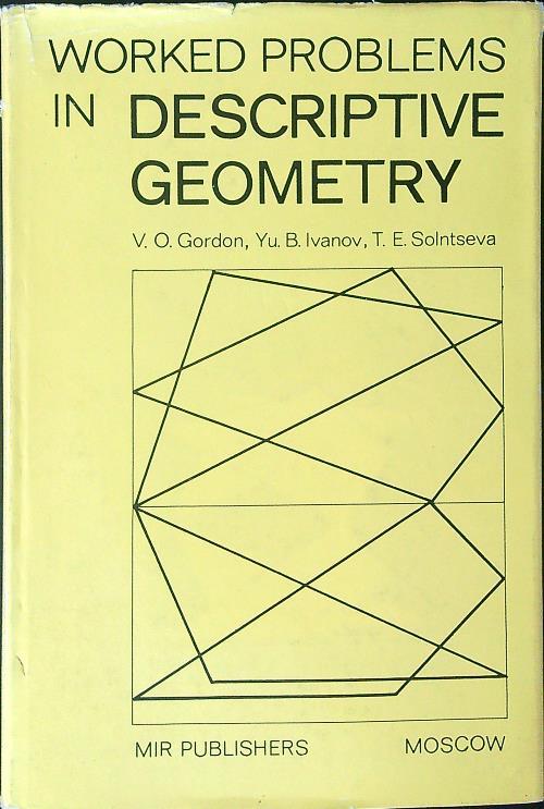 Worked problems in descriptive geometry - copertina