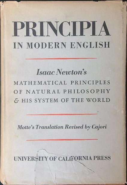 Newton's Principia in modern English  - Isaac Newton's - copertina
