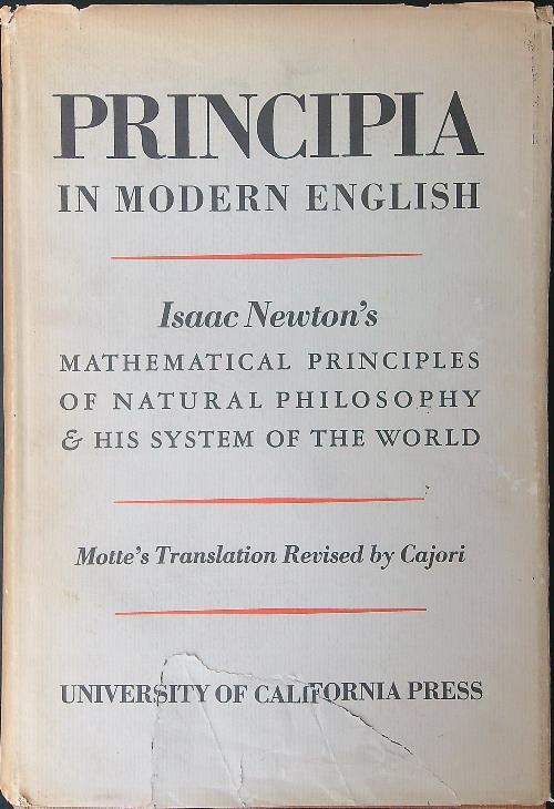 Newton's Principia in modern English  - Isaac Newton's - copertina
