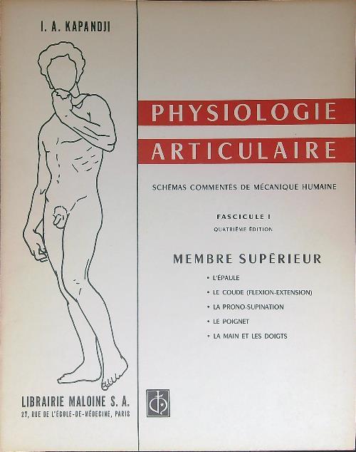 Physiologie articulaire 3 vv - I. A. Kapandji - copertina