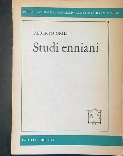 Studi Enniani - Alberto Grilli - copertina