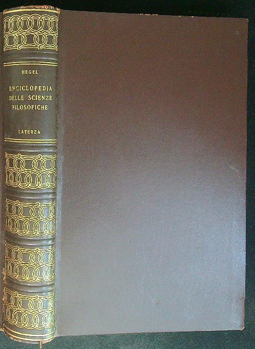 Enciclopedia delle scienze filosofiche - Hegel - copertina