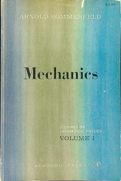 Mechanics - Arnold Sommerfeld - copertina