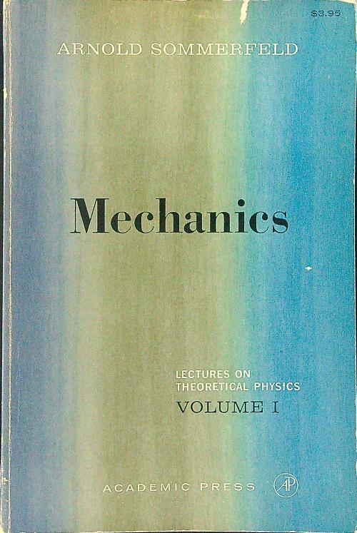 Mechanics - Arnold Sommerfeld - copertina