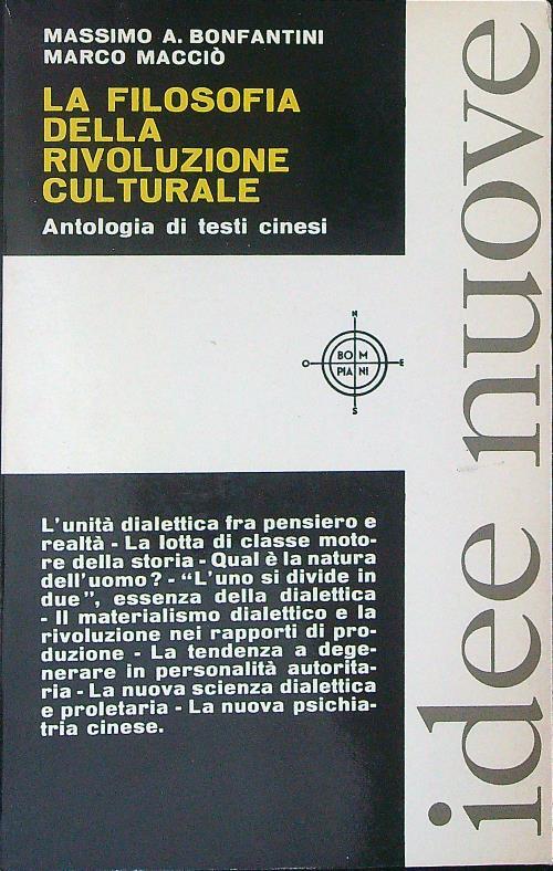 La  filosofia della rivoluzione culturale - M. A. Bonfantini - copertina