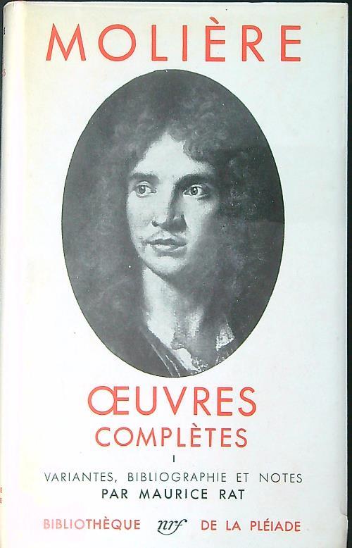 Oeuvres completes I - Moliere - copertina