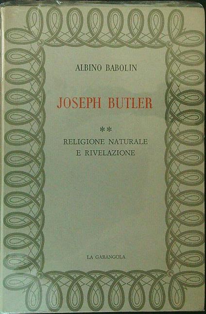 Joseph Butler 2 vv - Albino Babolin - copertina