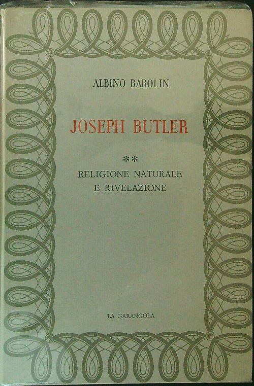 Joseph Butler 2 vv - Albino Babolin - copertina