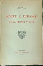 Scritti e discorsi della grande Vigilia