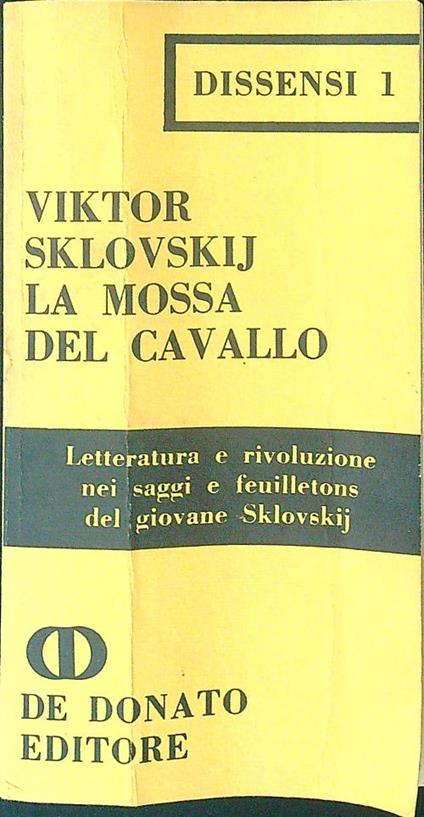 La  mossa del cavallo - Viktor Sklovskij - copertina