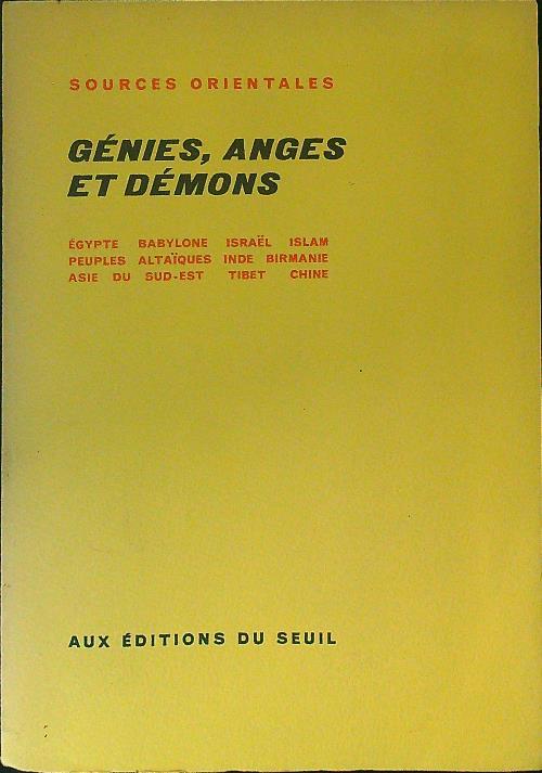 Genies, anges et demons - copertina