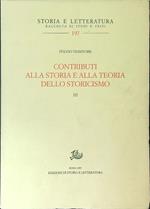 Contributi alla storia e alla teoria dello storicismo III