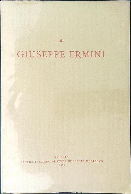 A Giuseppe Ermini III - copertina