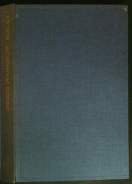 Mathematical thought - E. W. Beth - copertina