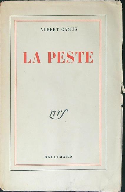 La  peste - Albert Camus - copertina