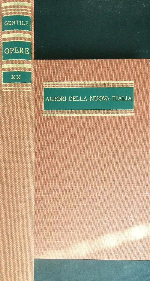 Albori della nuova Italia - Giovanni Gentile - copertina