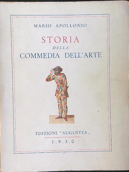 Storia della commedia dell'arte - Mario Apollonio - copertina