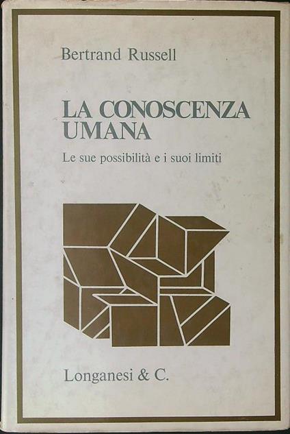 La  conoscenza umana - Bertrand Russell - copertina