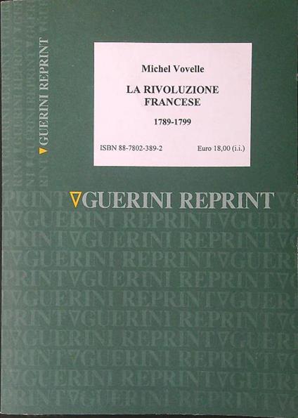 La  rivoluzione Francese 1789 - 1799 - Michel Vovelle - copertina