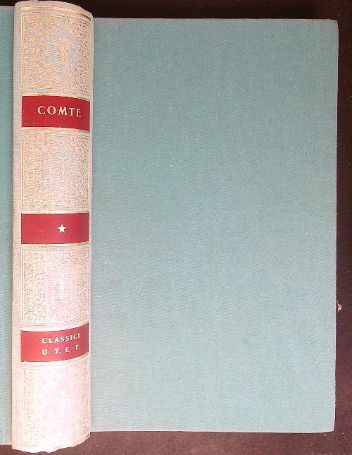 Corso di filosofia positiva I - Auguste Comte - copertina