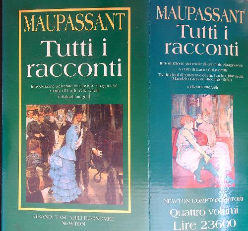 Tutti i racconti 4 vv - Maupassant - copertina