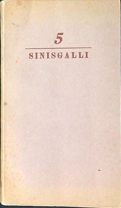 Confidenze 5 Sinisgalli - Leonardo Sinisgalli - copertina