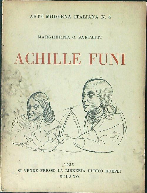 Achille Funi - Margherita G. Sarfatti - copertina