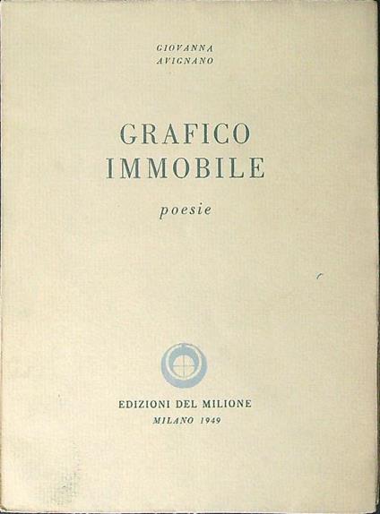 Grafico immobile Poesie - Giovanna Avignano - copertina