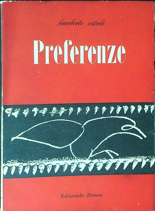 Preferenze - Lamberto Vitali - copertina