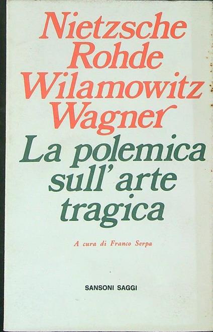 La  polemica sull'arte tragica - copertina