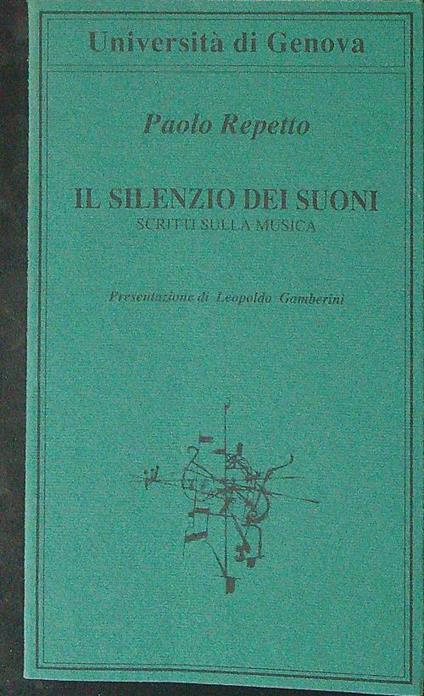 Il  silenzio dei suoni - Paolo Repetto - copertina