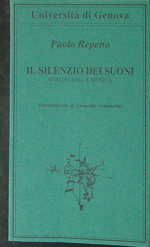 Il  silenzio dei suoni - Paolo Repetto - copertina