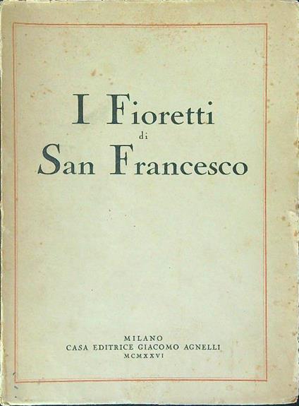 I  fioretti di San Francesco - copertina